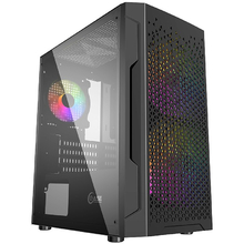 Корпус Powercase Mistral Micro Z3B Mesh LED Black