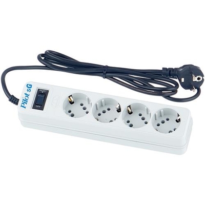 Сетевой фильтр Pilot SG, 1.8м (4х8 розетки) белый