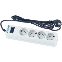 Сетевой фильтр Pilot SG, 1.8м (4х8 розетки) белый