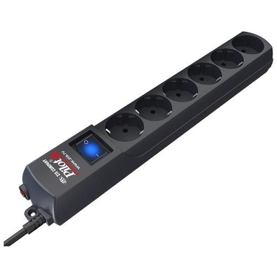 Сетевой фильтр Pilot S, 7м (6 розеток) черный