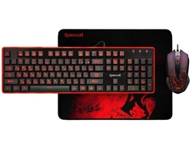 Игровой комплект 3в1 (клавиатура,мышь,коврик) Redragon S107