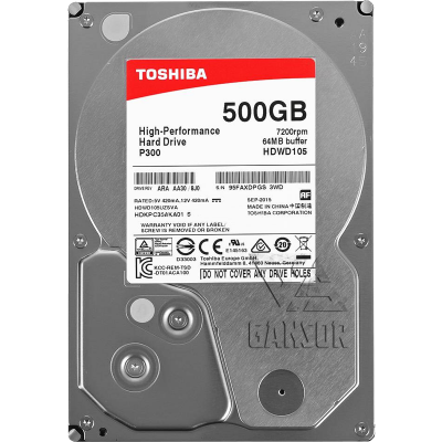 Жесткий диск 500Гб SATA-III Toshiba P300 [HDWD105UZSVA]