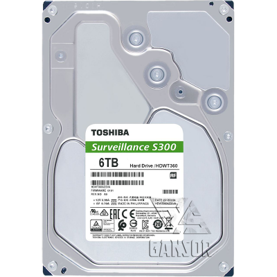 Жесткий диск 6Тб SATA-III Toshiba S300 Surveillance [HDWT360UZSVA]