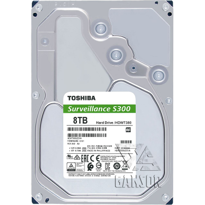 Жесткий диск 8Тб SATA-III Toshiba S300 Surveillance [HDWT380UZSVA]