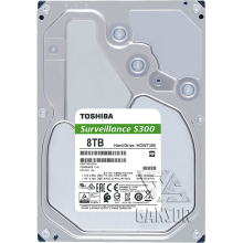 Жесткий диск 8Тб SATA-III Toshiba S300 Surveillance [HDWT380UZSVA]
