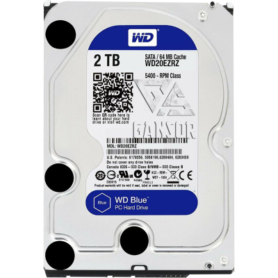 Жесткий диск 2Тб SATA-III Western Digital Blue [WD20EZRZ]