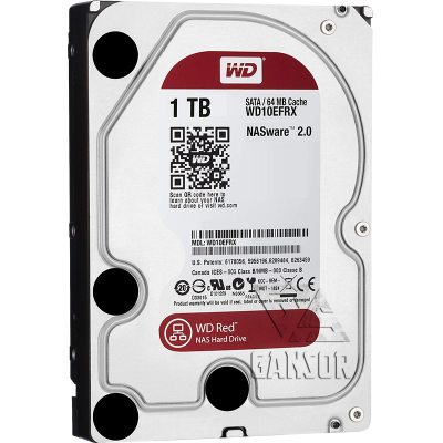 Жесткий диск 1Тб SATA-III Western Digital Red [WD10EFRX]