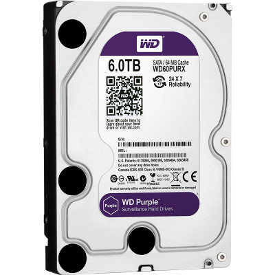 Жесткий диск 6Тб SATA-III Western Digital Purple [WD60PURX]