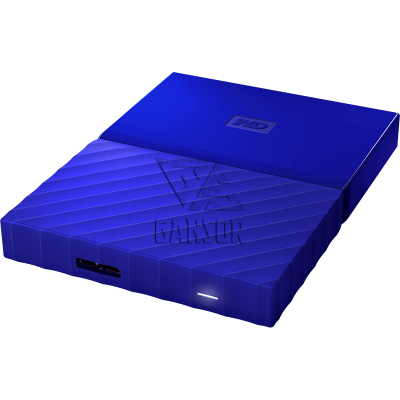 Внешний жесткий диск 1Тб Western Digital My Passport Blue [WDBBEX0010BBL]