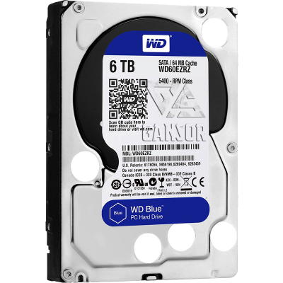 Жесткий диск 6Тб SATA-III Western Digital Blue [WD60EZRZ]