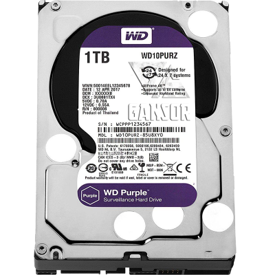 Жесткий диск 1Тб SATA-III Western Digital Purple [WD10PURZ]