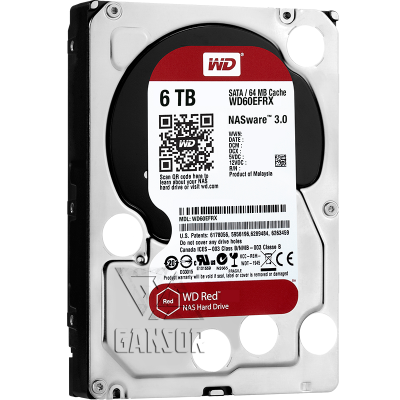 Жесткий диск 6Тб SATA-III Western Digital Red [WD60EFRX]