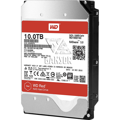 Жесткий диск 10Тб SATA-III Western Digital Red [WD100EFAX]