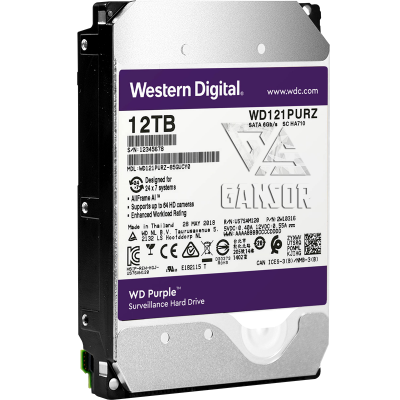 Жесткий диск 12Тб SATA-III Western Digital Purple [WD121PURZ]