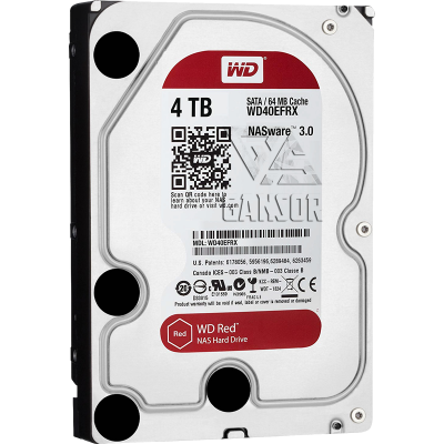 Жесткий диск 4Тб SATA-III Western Digital Red [WD40EFRX]