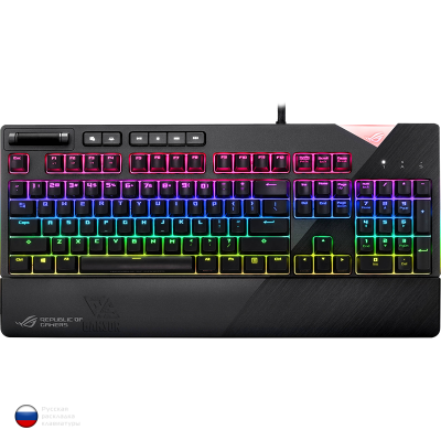 Клавиатура механическая игровая ASUS ROG Strix Flare [Cherry MX Red] Чёрная