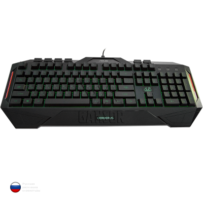 Клавиатура игровая ASUS Cerberus Keyboard Чёрная