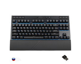 Клавиатура механическая игровая беспроводная Corsair K63 Cherry MX Red [CH-9145030-RU] Чёрная