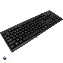 Клавиатура Gembird KB-8300-BL-R PS/2 Чёрная