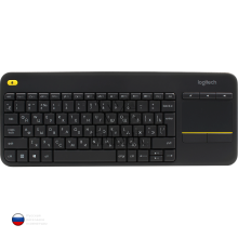 Клавиатура беспроводная Logitech K400 Wireless Touch Plus [920-007147] Чёрная