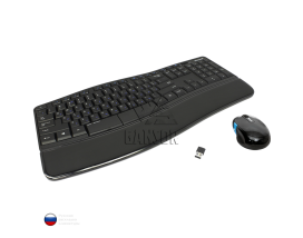 Клавиатура и мышь (беспроводной комплект) Microsoft Sculpt Comfort Desktop [L3V-00017] Чёрный