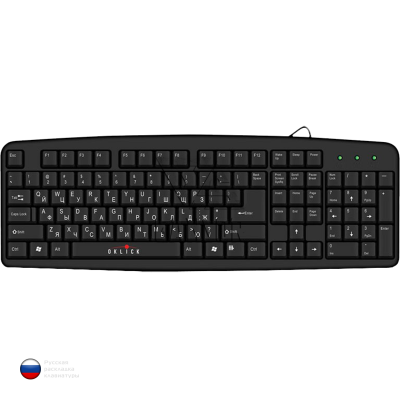 Клавиатура Oklick 130M Чёрная