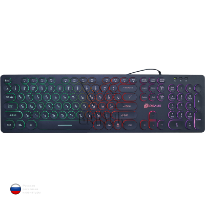 Клавиатура Oklick 420MRL Чёрная