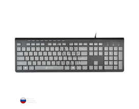 Клавиатура Oklick 480M Серая/Чёрная
