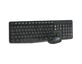 Клавиатура и мышь (беспроводной комплект) Logitech MK235 Чёрный