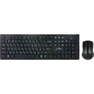 Клавиатура и мышь (беспроводной комплект) Oklick 250M Чёрный