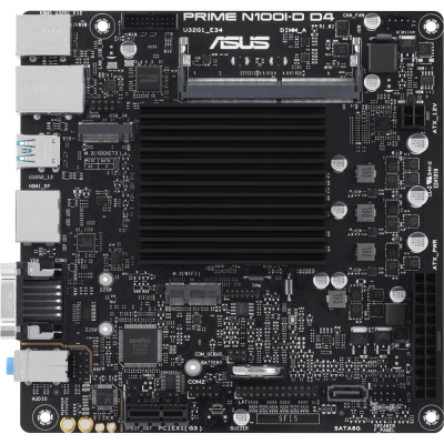 Материнская плата ASUS PRIME N100I-D D4-CSM + Intel N100 onboard