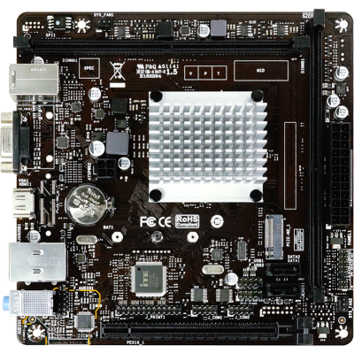 Материнская плата Biostar J4125NHU + Celeron J4125 onboard