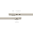 Ноутбук Apple MacBook Air 13 Starlight (M4, 2025) (MC6A4B/A) [13,6" (2560x1664), Apple M4 Series M4 2.9ГГц, 24 Гб DDR5, SSD 512 Гб, Apple M4 10-core, macOS]