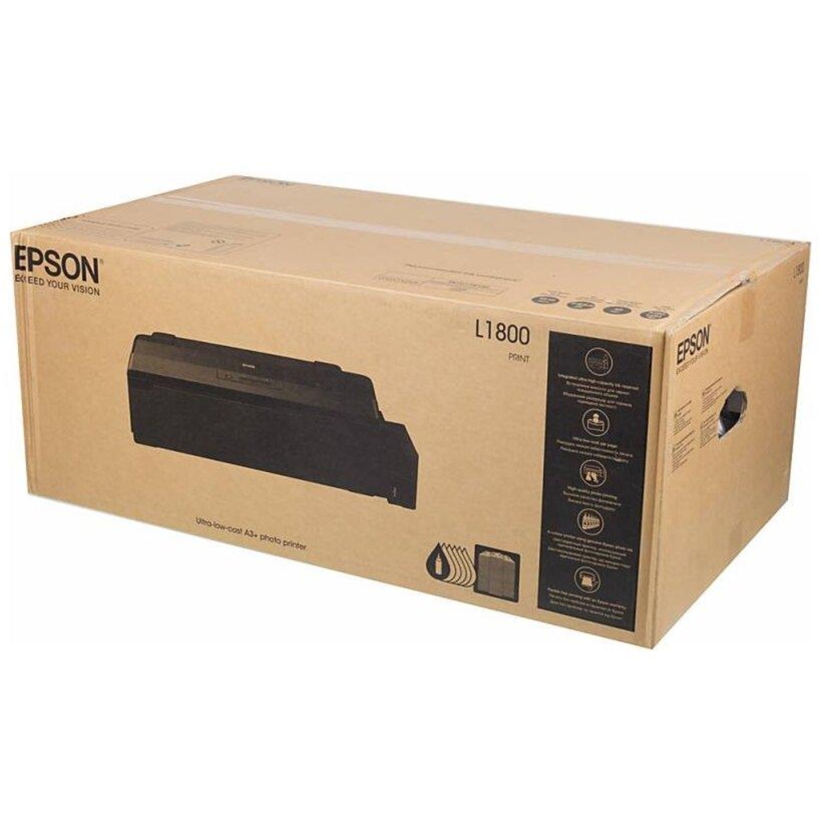 Epson 1800. Принтер Epson l1800. Принтер Эпсон 1800. Epson l1800 (a3+, 15 стр / мин, 5760x1440 dpi, 6 красок, USB2.0). Принтер струйный Epson l1800, цветной..