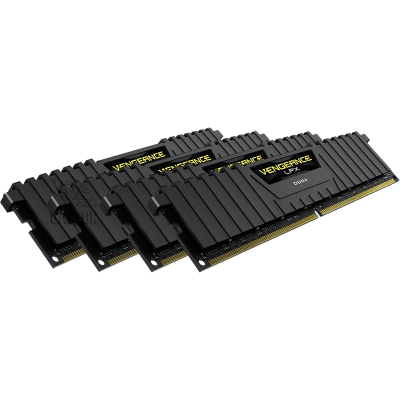 Оперативная память 64 Гб DDR4 3200MHz Corsair Vengeance LPX [CMK64GX4M4C3200C16] [4x16 Гб KIT]