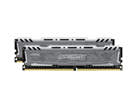 Оперативная память 32 Гб DDR4 2400MHz Crucial Ballistix Sport LT Gray [BLS2K16G4D240FSB] [2x16 Гб KIT]