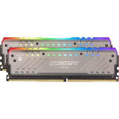 Оперативная память 16 Гб DDR4 3000MHz Crucial Ballistix Tactical Tracer RGB [BLT2K8G4D30AET4K] [2x8 Гб KIT]