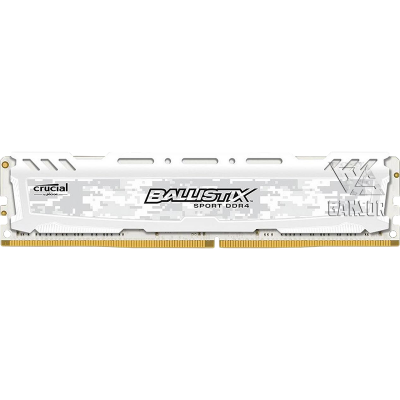 Оперативная память 16 Гб DDR4 3000MHz Crucial Ballistix Sport LT White [BLS16G4D30AESC]