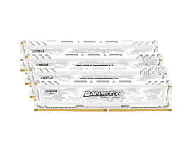 Оперативная память 16 Гб DDR4 2400MHz Crucial Ballistix Sport LT White [BLS4K4G4D240FSC] [4x4 Гб KIT]