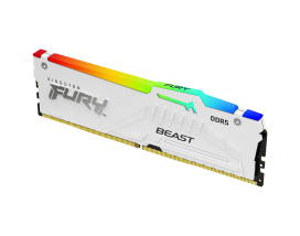 Оперативная память 16Gb DDR5 5200MHz Kingston Fury Beast White RGB [KF552C40BWA-16]