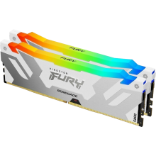 Оперативная память 32Gb DDR5 6800MHz Kingston Fury Renegade White RGB [KF568C36RWAK2-32] [2x16Gb]