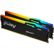 Оперативная память 32Gb DDR5 5200MHz Kingston Fury Beast RGB [KF552C40BBAK2-32] [2x16Gb KIT]