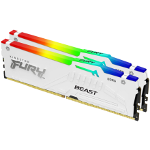 Оперативная память 64Gb DDR5 6000MHz Kingston Fury Beast White RGB [KF560C40BWAK2-64] [2x32Gb KIT]