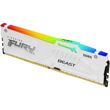 Оперативная память 16Gb DDR5 5200MHz Kingston Fury Beast White RGB [KF552C40BWA-16]