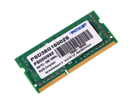 Оперативная память 8 Гб DDR3 1600Mhz Patriot SO-DIMM [PSD38G16002S]