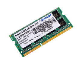 Оперативная память 8 Гб DDR3 1600Mhz Patriot Low Voltage SO-DIMM [PSD38G1600L2S]