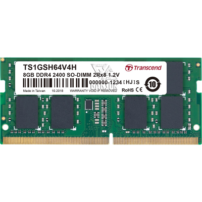 Оперативная память 8 Гб DDR4 2400Mhz Transcend SO-DIMM [TS1GSH64V4H]