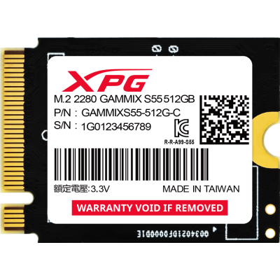 Накопитель SSD 512Gb ADATA XPG Gammix S55 [SGAMMIXS55-512G-C]
