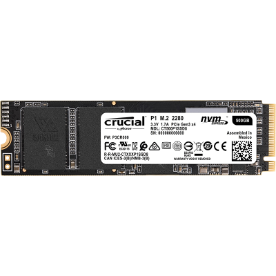 Твердотельный накопитель 500Гб SSD Crucial P1 [CT500P1SSD8]