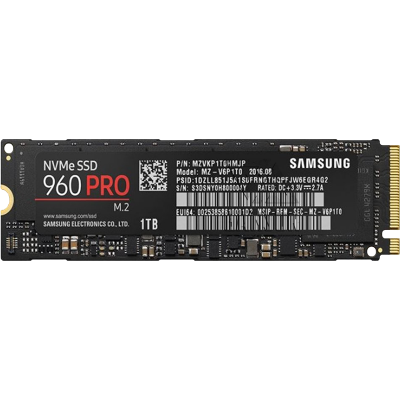 Твердотельный накопитель 1Тб SSD Samsung 960 PRO Series [MZ-V6P1T0BW]